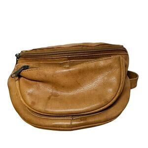 Ellington Sling Crossbody Bag Fanny Pack Waist Leather Adjustable Strap Wheat